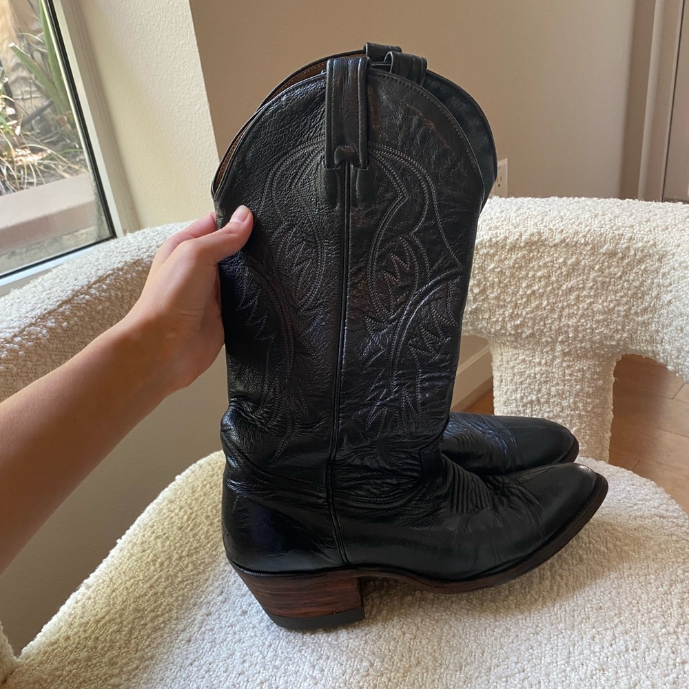Vintage leather cowboy boots